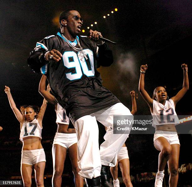 Sean "P. Diddy" Combs during The AOL TopSpeed Super Bowl XXXVIII Halftime Show Produced by MTV at Reliant Stadium in Houston, Texas, United States.