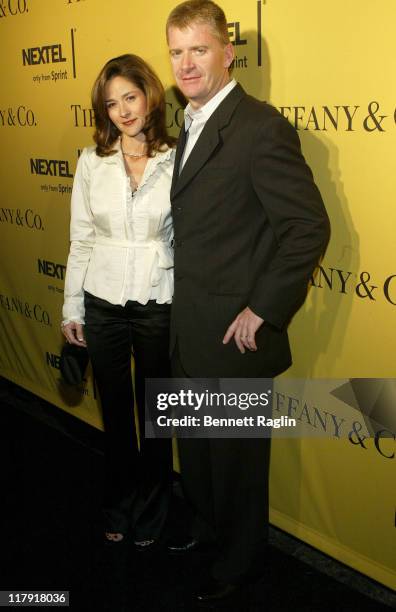 Jeff Burton and Kim Burton during Nascar Nextel Cup Celebrities Make Pit Stop on Fifth Ave. At Tiffany & Co. In New York - November 30, 2006 in New...