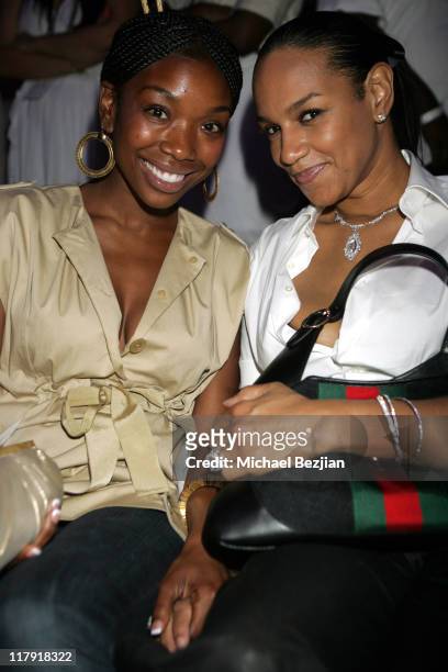 Brandy and Jackie Christie during Doug and Jackie Christie's New Book "No Ordinary Love: A True Story of Marriage and Basketball" DVD Release Party...