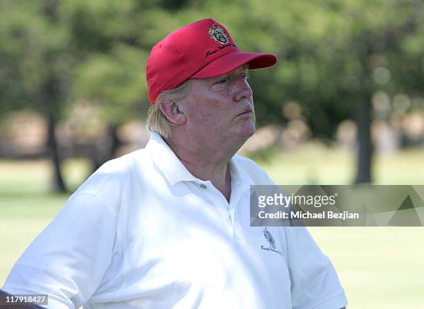 Donald Trump during American Century Celebrity Golf Championship - July 16, 2006 at Edgewood Tahoe Golf Course in Lake Tahoe, California, United...