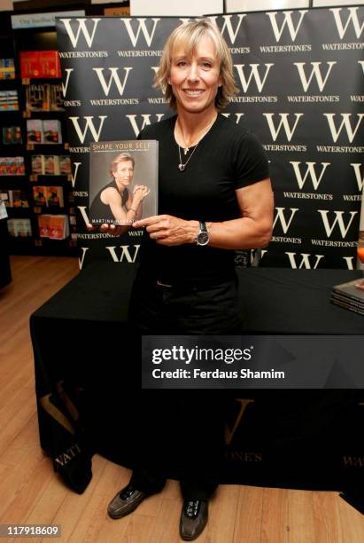 Martina Navratilova during Martina Navratilova Book Signing for "Shape Yourself" at Waterstone's in London - July 11, 2006 at Waterstones london in...