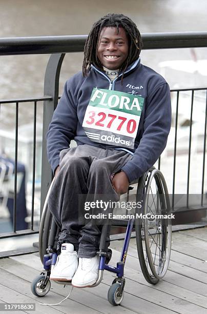 Ade Adepitan during the 2007 Flora London Marathon Press Conference, at the Tower Thistle Hotel, London on April 20, 2007.