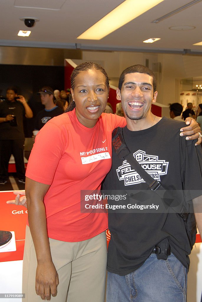 Star Athletes Converge on Niketown for Retail Debut of Nike + iPod Sports Kit - July 13, 2006