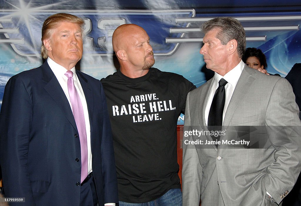 Donald Trump and WWE News Conference for WrestleMania 23 - March 28, 2007