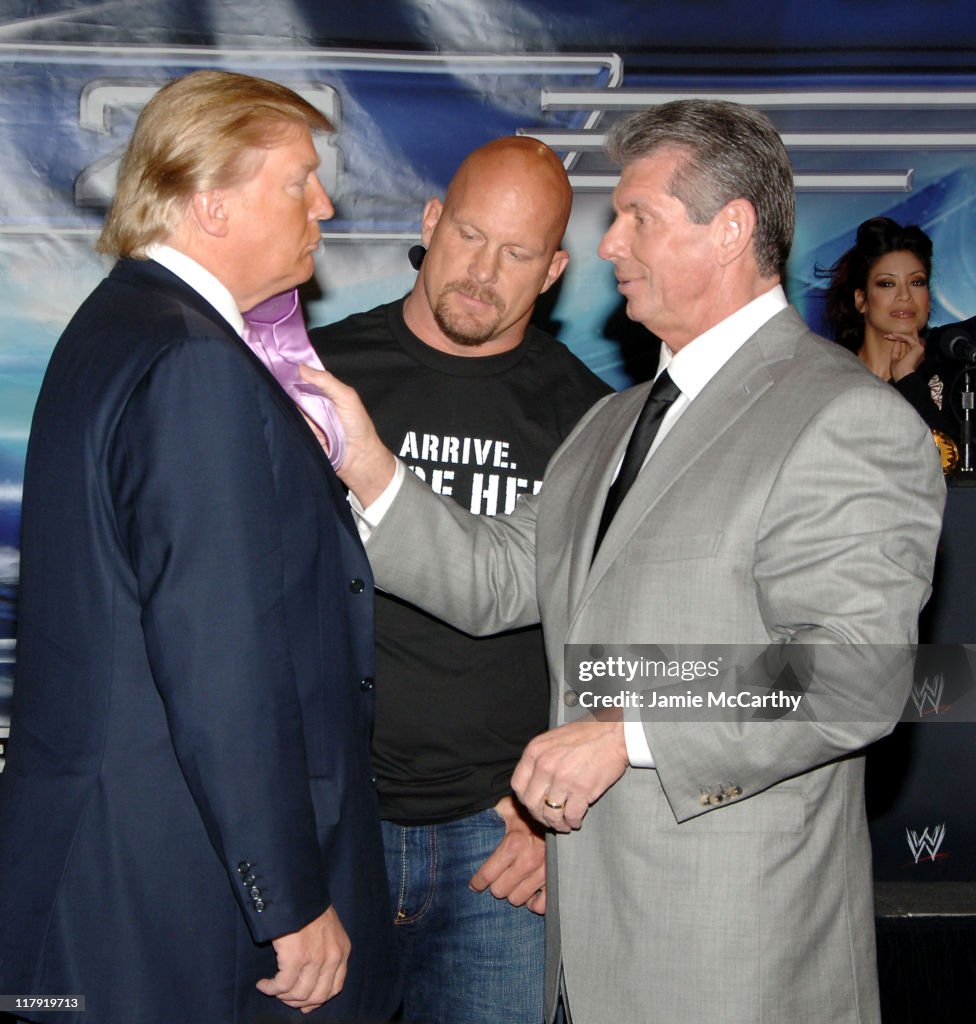 Donald Trump and WWE News Conference for WrestleMania 23 - March 28, 2007