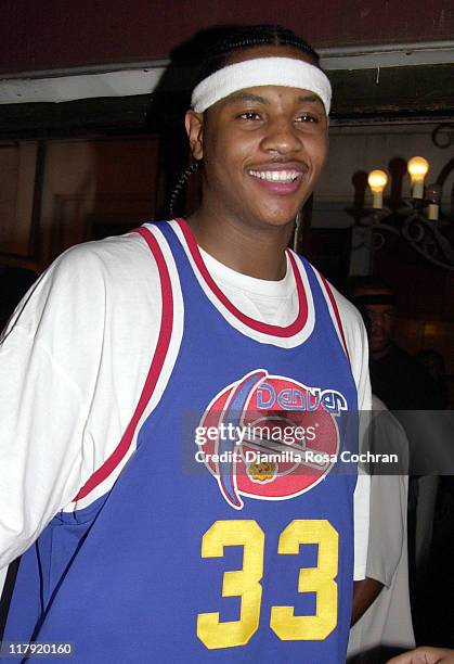 Carmelo Anthony, 3rd pick in the 2003 NBA Draft by the Denver Nuggets