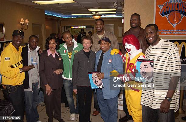 Al Shearer, Derek Luke, Linda H. Dunham, Mehcad Brooks, Jerry Bruckheimer, Antonio Davis, Willie Worsley, Ronald McDonald, Jerome James and Malik Rose