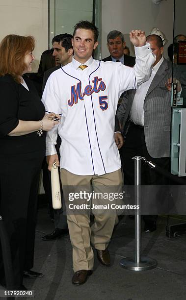 David Wright during David Wright Attends the Unveiling of his Wax Figure at Madame Tussauds New York at Madame Tussauds in New York City, New York,...