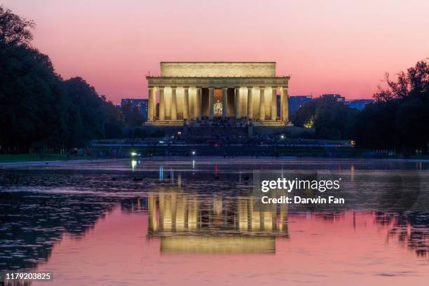 lincoln memorial, washington dc - lincoln memorial stock pictures, royalty-free photos & images