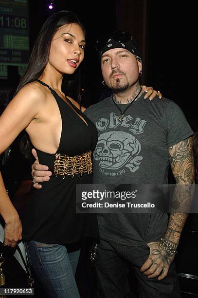 Tera Patrick and Evan Seinfeld during Vince Neil's "Off The Strip" Poker Tournament at The Joint in The Hard Rock Hotel and Casino Resort at The...