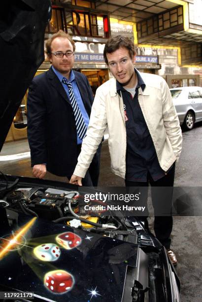 Adam Proud and Nick Moran during Cannonball 8000 - Photocall at The Savoy in London, Great Britain.