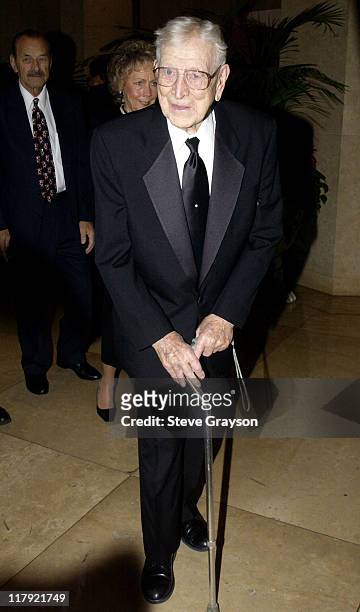 John Wooden during NAACP Legal Defense Fund's Hank Aaron Humanitarian Award in Sports at The Beverly Hilton Hotel in Beverly Hills, California,...