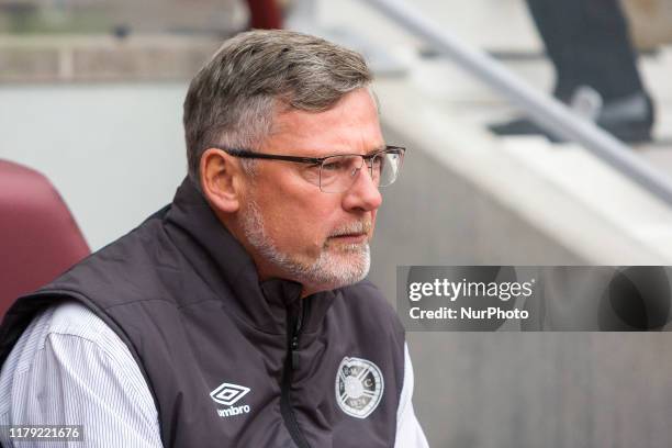 File photo dated 14 September, 2019 shows Hearts manager Craig Levein ahead of the Scottish Premier League match between Hearts and Motherwell at...