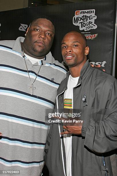 Escalade and Air Up There during And1 Mixtape Tour Volume 9 Premiere at Mann's Chinese Six in Hollywood, California, United States.