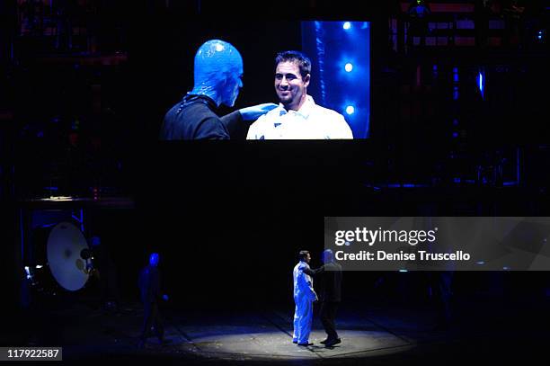 Jason Repko 27 The La Dodgers Visit The Blue Man Group At The Venetian Hotel And ...
