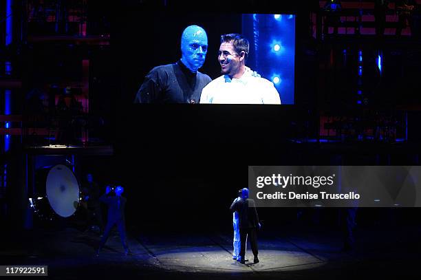 Jason Repko 27 The La Dodgers Visit The Blue Man Group At The Venetian Hotel And ...
