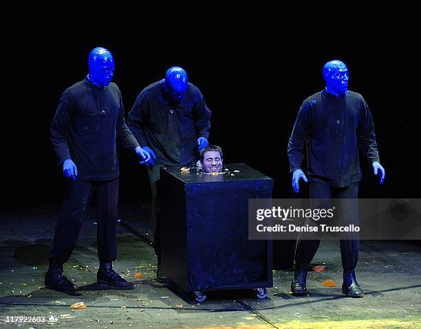 Jason Repko 27 The La Dodgers Visit The Blue Man Group At The Venetian Hotel And ...