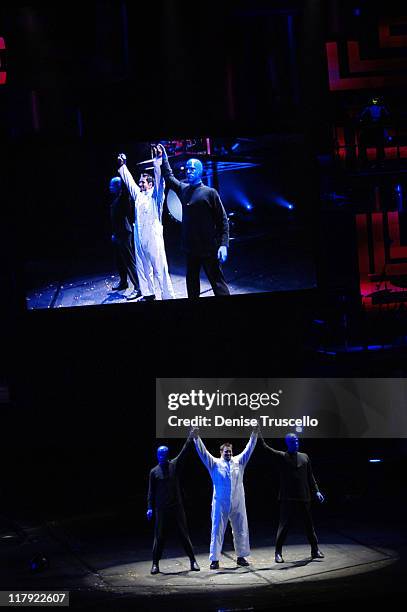 Jason Repko 27 The La Dodgers Visit The Blue Man Group At The Venetian Hotel And ...