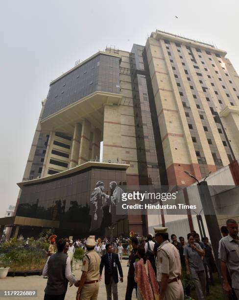 General view of newly inaugurated building of Delhi Police Headquarters at Jai Singh Road on October 31, 2019 in New Delhi, India.