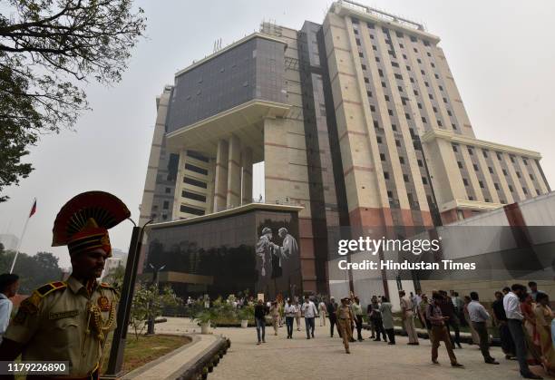 General view of newly inaugurated building of Delhi Police Headquarters at Jai Singh Road on October 31, 2019 in New Delhi, India.