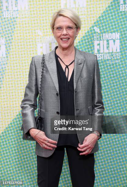 Annette Bening attends "The Report" European Premiere during the 63rd BFI London Film Festival at Embankment Gardens Cinema on October 05, 2019 in...