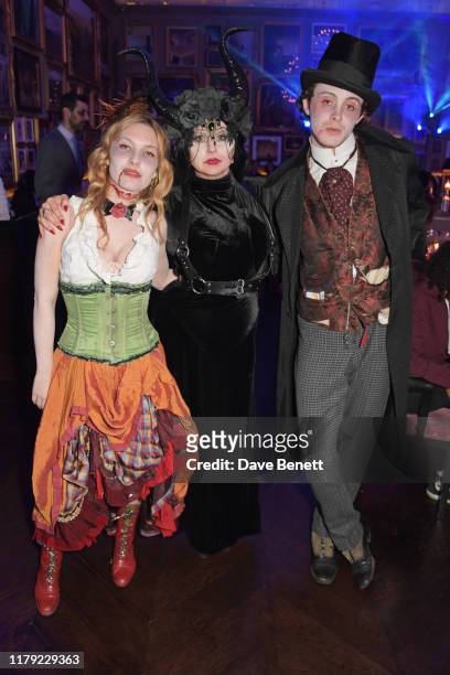 Josephine de La Baume, Fran Cutler and Sonny Hall attend The Cursed Voyage of HMS Berners in collaboration with Project 0 and Grey Goose at The...