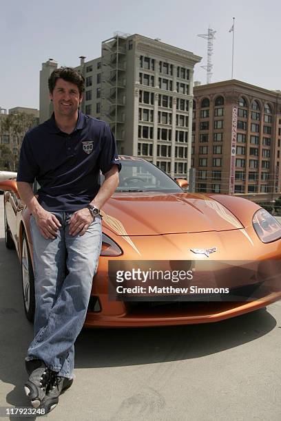 Patrick Dempsey during Patrick Dempsey Photo Opportunity With Chevy Corvette Pace Car for the Indy 500 at Private Venue in Los Angeles, California,...