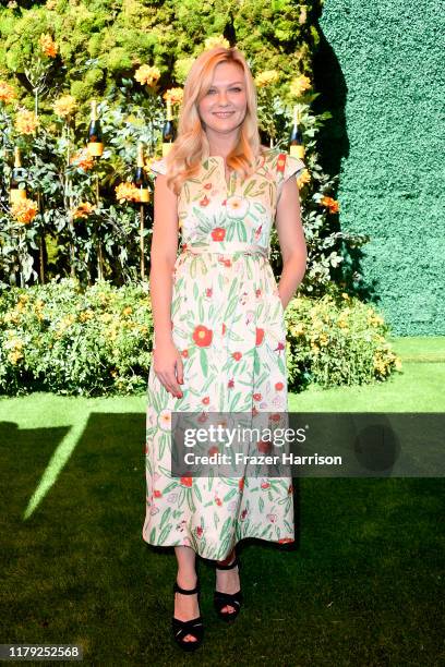Kirsten Dunst attends the 10th Annual Veuve Clicquot Polo Classic Los Angeles at Will Rogers State Historic Park on October 05, 2019 in Pacific...