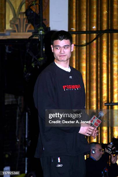 Yao Ming during "The Year of The Yao" U.S. Movie Premiere at Paramont Theater in Denver, Colorado, United States.