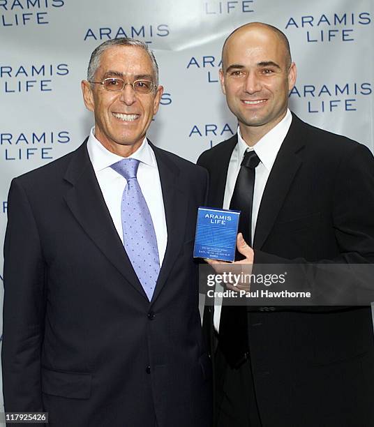 John Karp and Andre Agassi