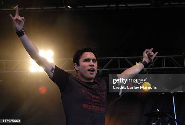 Chris Brown of Trapt during The Nokia T-Mobile Ramps & Amps Invitational Presented by EXPN.com at Randalls Island in New York City, New York, United...