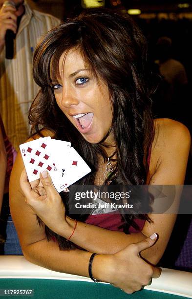 Jenna Morasca during Reality Revue Blackjack Tournament - August 7, 2004 at Trump Taj Majal in Atlantic City, New Jersey, United States.