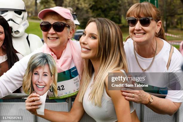 Chloe Lattanzi attends the Olivia Newton-John Wellness Walk and Research Run on October 06, 2019 in Melbourne, Australia. The event helps fund cancer...