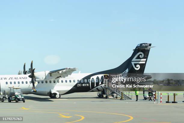 General view as captain Luke Whitelock of Canterbury and his team mates arrive home with the Ranfurly Shield at Christchurch Airport on October 06,...