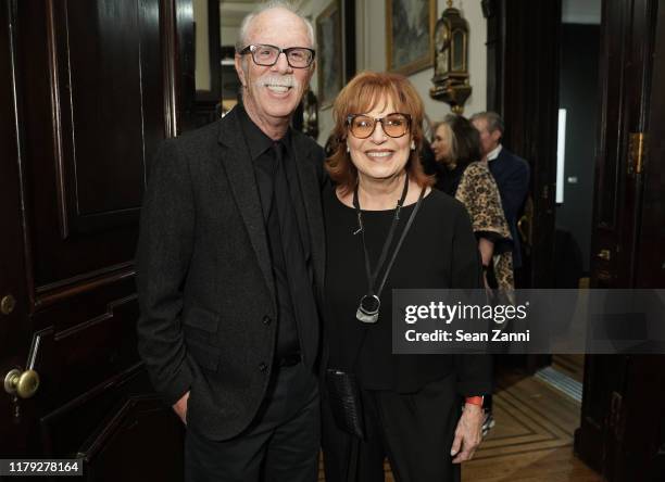 Steve Janowitz and Joy Behar attend Joseph Fioretti exhibition at The National Arts Club on October 05, 2019 in New York City.