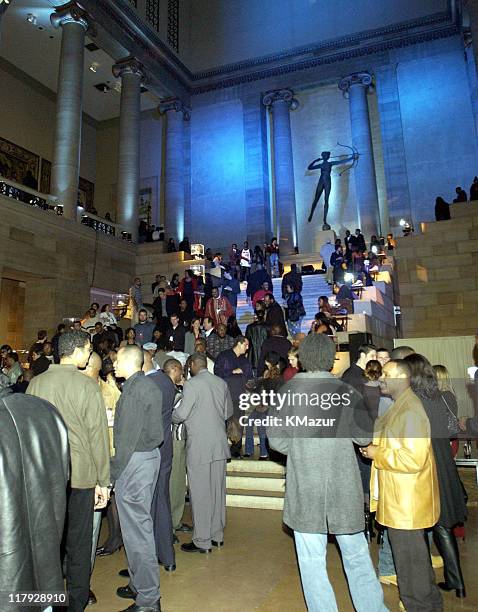 Party interior during 30 Years of Nike Basketball Party at Philadelphia Museum of Art in Philadelphia, Pennsylvania, United States.