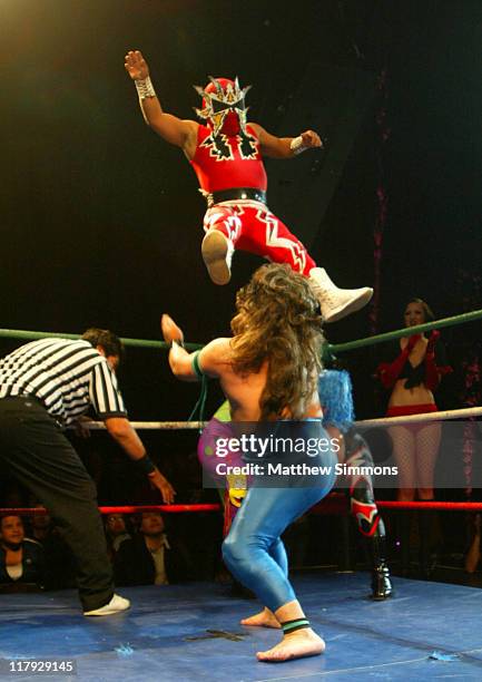 Tsuki during Lucha VaVoom! - October 28, 2004 at Mayan Theatre in Los Angeles, California, United States.