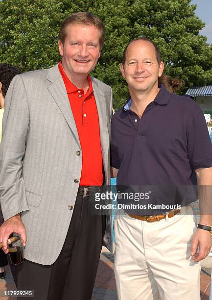 Jim Fassel and Ron Galotti during Tommy Hilfiger 3rd Annual All American Golf Classic to Benefit The Anti Defamation League at Montammy Golf Club in...