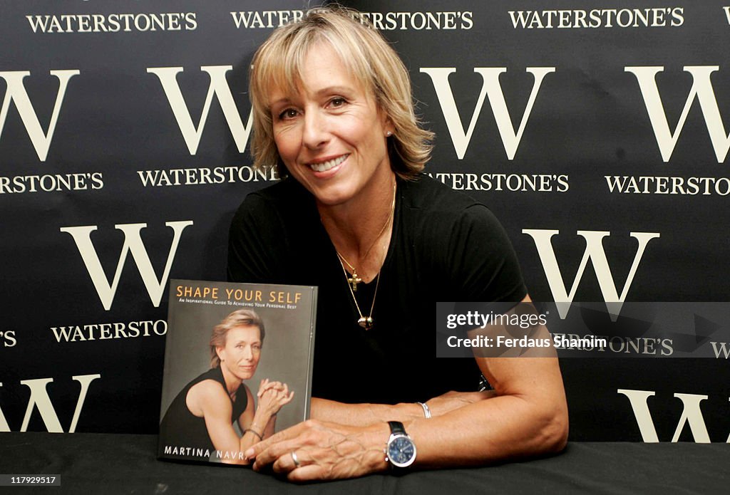 Martina Navratilova Book Signing for "Shape Yourself" at Waterstone's in London - July 11, 2006