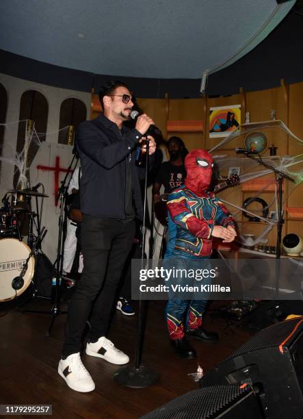 Eric Podwall attends Podwall Entertainment's 10th Annual Halloween Party presented by Maker's Mark on October 31, 2019 in West Hollywood, California.