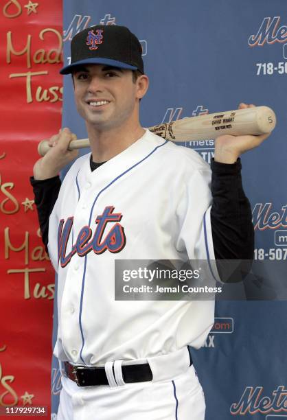 David Wright wax figure during David Wright Attends the Unveiling of his Wax Figure at Madame Tussauds New York at Madame Tussauds in New York City,...