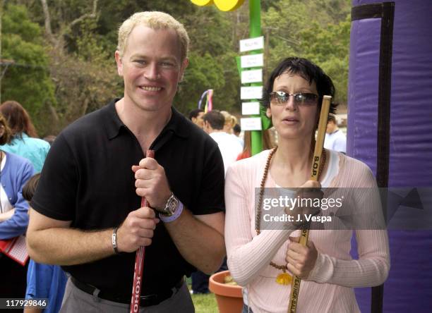 Neal McDonough and Lori Petty at The Target A Time for Heroes Celebrity Carnival Benefitting the Elizabeth Glaser Pediatric AIDS Foundation