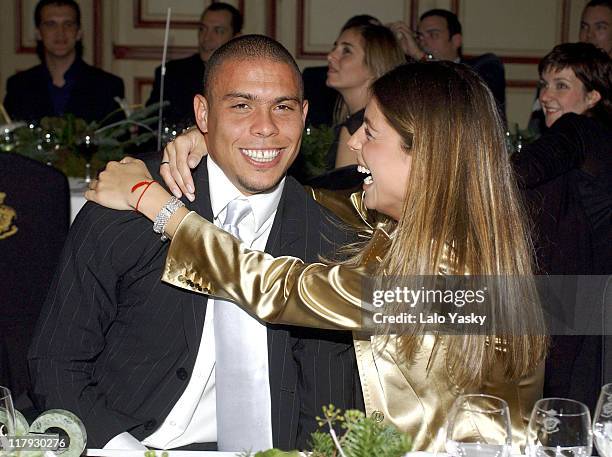 Ronaldo and Daniela Cicarelli during Soccer Player Ronaldo Awarded GQ "Men of the Year" Award for Best Sportsman - December 13, 2004 at Palace Hotel...