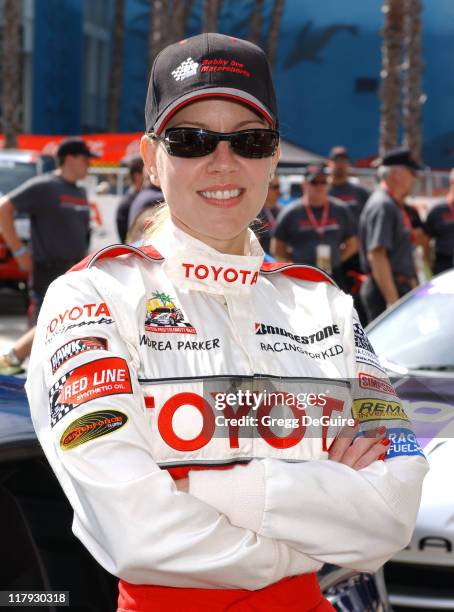 Andrea Parker during 28th Annual Toyota Pro/Celebrity Race - Qualifying Day at Streets of Long Beach in Long Beach, California, United States.