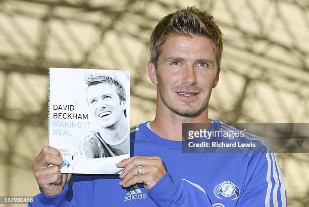David Beckham during David Beckham "Making it Real" Book Launch at the David Beckham Academy - September 18, 2006 at David Beckham Academy in London,...
