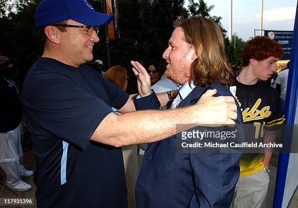 Tom Arnold and Donal Logue during Gibson/Baldwin "Night at The Net" Pro-Celebrity Event Benefiting The MusiCares Foundation to Launch Mercedes-Benz...