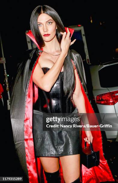 Karlie Kloss is seen on October 31, 2019 in New York City.