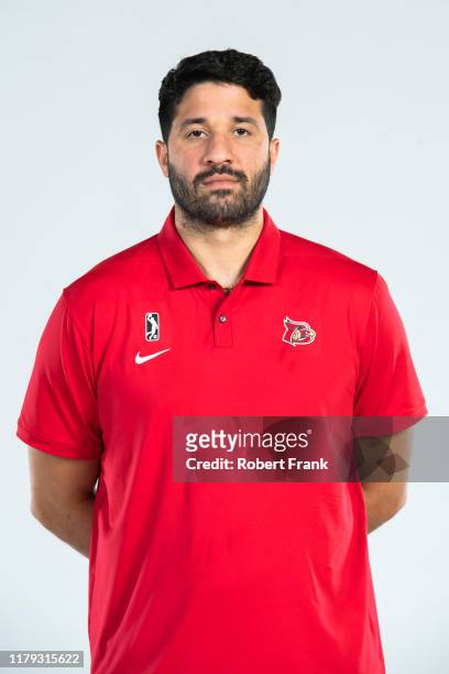 Greivis Vasquez poses for a head shot during G League media day at LECOM Medical Fitness & Wellness Center in Erie, Pennsylvania. NOTE TO USER: User...