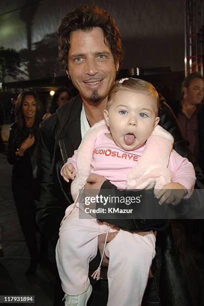 Chris Cornell of Audioslave with daughter Toni Cornell