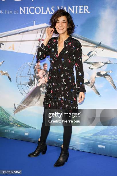 Actress Melanie Doutey attends the "Donne-Moi Des Ailes" Premiere At Cinema UGC Normandie on October 06, 2019 in Paris, France.